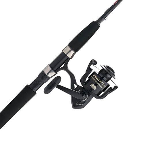 Penn Wrath II Spinning Reel and Fishing Rod Combo - size: 2500 Size Reel - 6'6" - Medium Light - 2pc