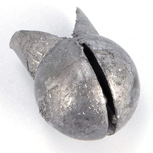 Dr.Fish 100 Pack Removable Split Shot Weights Lead Fishing Sinkers Fly Fishing Line Sinkers Reuseable Clip On Weights Freshwater Saltwater - size: 1/4oz