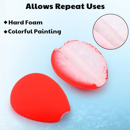 30 Pcs Trout Float Foam Teardrop Strike Fishing Bobbers Fishing Floats Fly Fishing Strike Indicators for Trout Offshore Saltwater Freshwater - color: Yellow, Red, Green