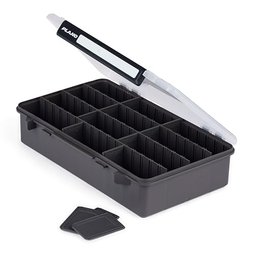 Plano StowAway 3700 Deep Stow Tackle Box, with Corrosion-Preventive Rustricor, Single Latch Design, Transparent DuraView Lid, Stackable Storage for Fishing Bait, Lures and Gear - size: 3700 Deep, style: New Model