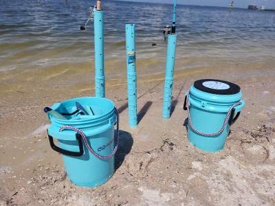 Adjustable Sand Spike Rod Holder, Sand Spike for Surf Fishing-Great for surf, Bank, Beach Fishing, from 24" Expand to 44", Easy to Set up, Save Storage, Durable.