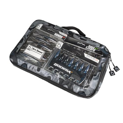 6th Sense – Bait View Fishing Tackle Bag, Clear View Soft Plastic Storage - color: Willis - Thermal Hog, size: X-Large