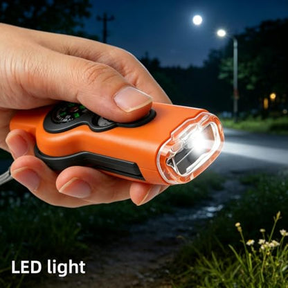Emergency Survival Function Whistle, Outdoor Multifunctional Tool Safety Whistle with Lanyard, Ideal for Kayaking, Boating, Hiking, Camping, Climbing, Hunting, Fishing, Rescue Signaling - color: Orange