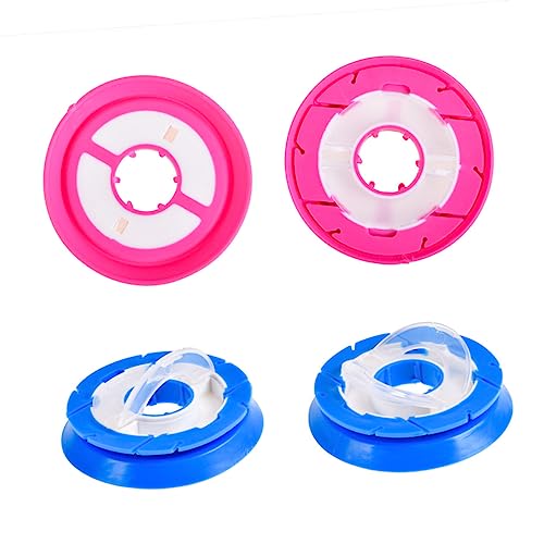 Happyyami 8-Side Silicone Fishing Line Bobbin Spools Random Color Fishing Tackle Storage Box Sturdy Reel Holder for Anglers