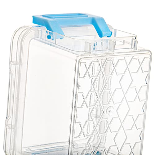 Nicunom 24 Pack Mini Plastic Storage Containers Box, 3.1" x 2.6" x 2" Stackable Bead Organizers with Lid, Clear Plastic Small Storage Box for Small Craft Items, Jewelry, Beads