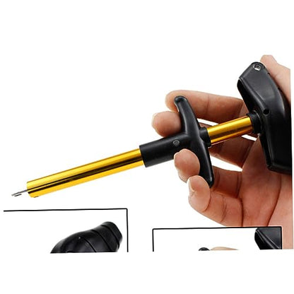 HEMOTON Portable Hook Aluminum Tube Detacher for Fishing Lures Lightweight Fishing Tool Random Color Easy One Hand Operation Resistant Design