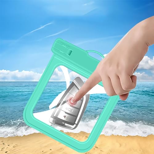 Submersible Waterproof Wallet Dry Car Key Fob Case Bag,Swimming Surfing Water Sports Small Waterproof Pouch Holder for Door Ship Card Credit ID Card Driver Fishing License Cash Coins(Black)