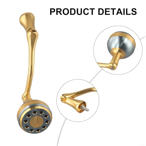 Aluminum Alloy Reel Handle Replacement With Round Knob For Most Fishing Reels, Long Lever Design For Better Control(M) - size: M