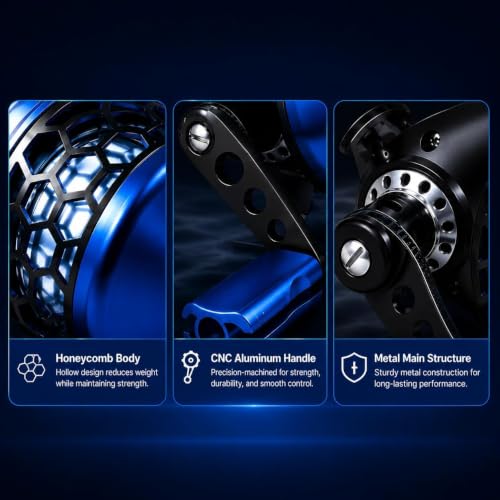 DC Baitcasting Combo, Smart Digital Brake Reel, 4-Section Carbon Rod, Tackle Bag, Line & Lures, Complete Travel Kit for Bass Freshwater - color: Spincast Combo- 7FT