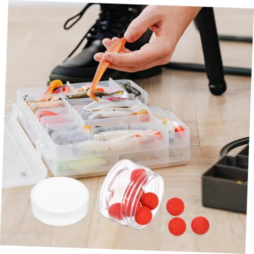 VICASKY PVA Strawberry Flavor Fishing Bait Beads Floating Smell Balls for Carp Fishing High Buoyancy Soft Pellets for Attracting Fish