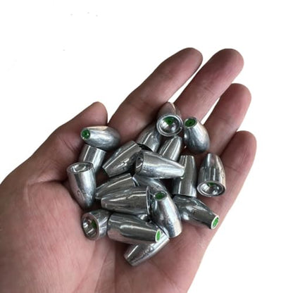 TOASIS Fishing Steel Weights Rubber-core Tube Sinkers - style: 14g/0.49_oz-12pcs