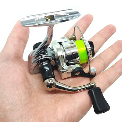 Portable Mini 38inches Telescopic Pen Fishing Rod and Reel Combo, Pocket Small Fishing Pole with All Metal Spinning Reel for River Lake Ice Fishing etc.