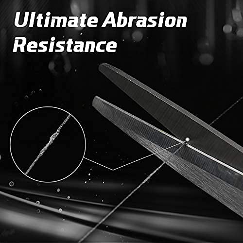 RUNCL PowerBraid Fishing Line 4/8/9 Strands, Braided Fishing Line 300/500/1000Yds - Seamless Weaving Tech, Enhanced Coating Tech, Zero Stretch, High Sensitivity, Smaller Diameter - Braid Line 15-115LB - color: Gray, size: 15LB-500yds(4 Strands)