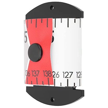 Fish Measuring Ruler, 138cm x 5cm Foldable Fish Measuring Tape with Accurate Calibration, Easy to Clean PVC Material, for Fishing Measurement Tool (Red) - color: Red