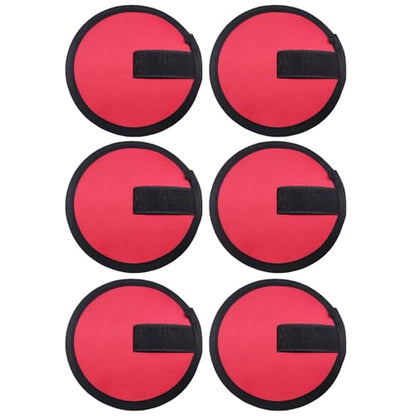 RLECS 6PCS 5.9 Inch Fishing Lure Cover Red Nylon Rod Sleeve Protector Suitable for Sea and Rock Fishing