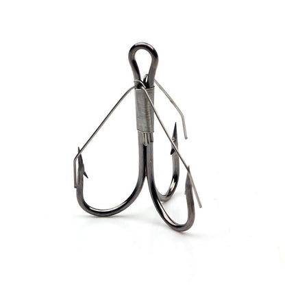 18pcs Weedless Treble Hook with Wire Weed Guard Replacement Fishing Hook High Carbon Steel Bass Hook Saltwater Hook - size: 1#