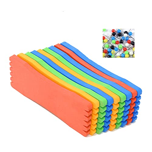 10-20 pcs Fishing Line Storage Fishing Leader Line Holder Foam Boards +50 pcs Pins Fishing Wire Winding Board Snelled Hook Keeper