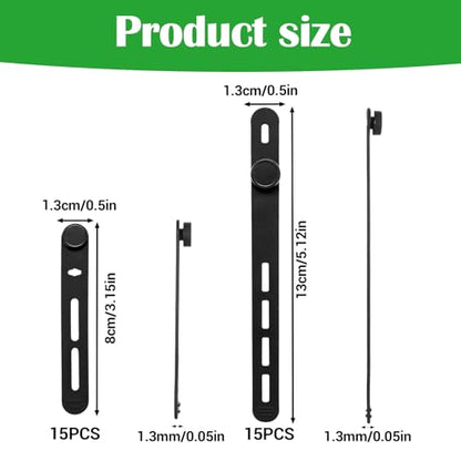 30 Pcs Silicone Fishing Rod Ties Belt Straps, Lightweight Durable Reusable Fishing Rod Ties for Pole Storage, Organizing, Travel