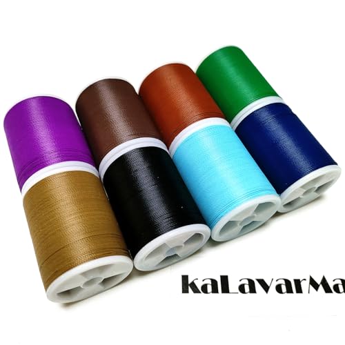 (8pcs*240yd) Kalavarma Rod Wrapping Thread for Fishing Rod Wrapping Thread Rod Building Repair - style: Colorfast 055