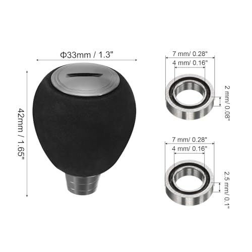 PATIKIL Fishing Reel Handle Knob, 2 Set Lightweight EVA Fishing Reel Power Knob Handle Grip for Fishing Reel Replacement Parts, Silver