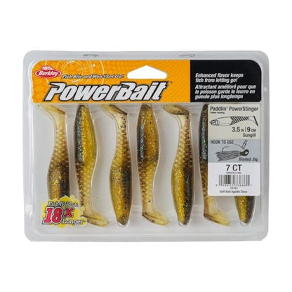 Berkley PowerBait Paddlin' PowerStinger Fishing Soft Bait - color: Sun Gill, size: 3 1/2"