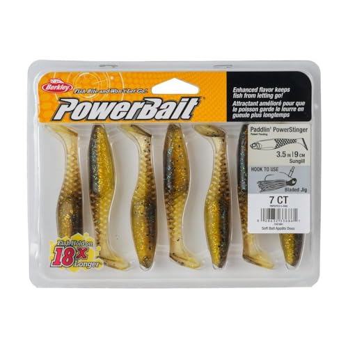 Berkley PowerBait Paddlin' PowerStinger Fishing Soft Bait - color: Sun Gill, size: 3 1/2"