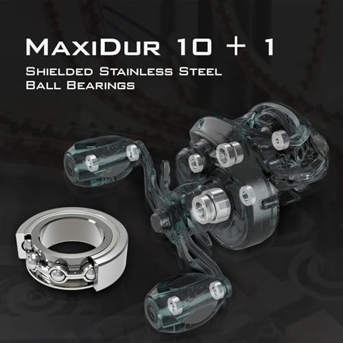 KastKing Speed Demon Elite Fishing Reel, World's Fastest 10.5:1 Gear Ratio/Deadbolt Baitcasting Reel, 10+1 Shielded Stainless Steel BB, CNC Lightweight Aluminum Frame, Available in Skipping Version - color: High Speed- 10.5:1- Right