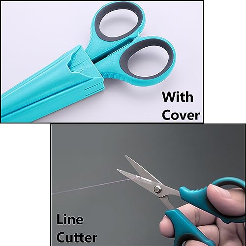 Scissor with Pliers Hook Remover Stainless Steel Fishing Multifunction Pliers Fishing Braided Line Cutter Fishing Gear Tackle - color: Red With White