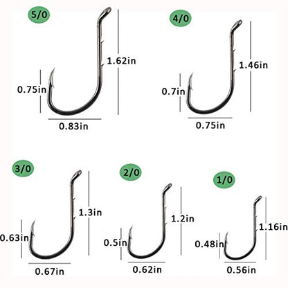 Fishing Baitholder Hooks - 100pcs Barbed Shank Sharp Strong High Carbon Steel Octopus Bait Holder Hooks for Freshwater Saltwater Live Bait Fishing - size: #4-100PCS