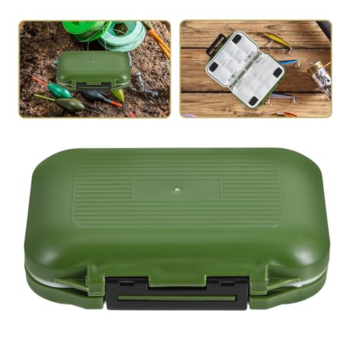 Healifty Waterproof Fishing Tackle Box Small Portable Lure Storage Organizer with Thicker Plastic Seal for Fly Fishing