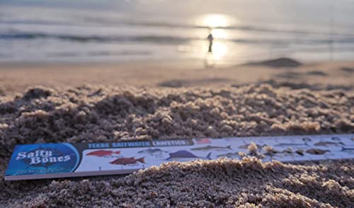 Salty Bones Texas Saltwater Lawstick - 36" Folding Fishing Ruler - Made in The USA - Newest Version