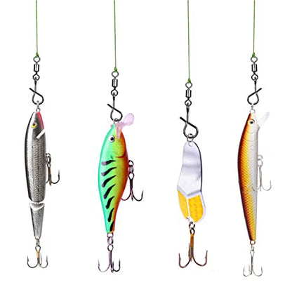 Quick Fly Fishing Snaps, 150pcs Stainless Steel No Knot Fast Snaps Quick Lure Change Clips for Flies Jigs Lures - size: 3 Sizes Mixed-150pcs