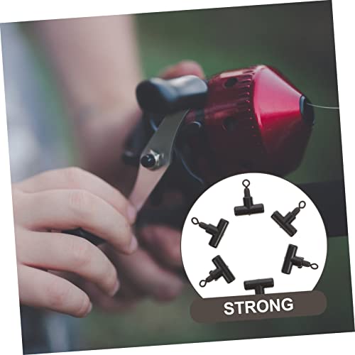 BESPORTBLE 15pcs Outdoor Fishing Rolling Swivels Strong Pulling Tee Fishing Swivel Connector for Line and Tackle