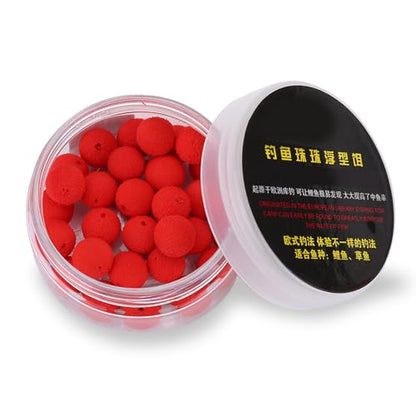 Carp Fishing Lure, 30Pcs/Box 10/12mm Smell Carp Fishing Bait Boilies Soft Bait Boilies Fishing Bait Artificial Floating Ball Beads Feeder - color: As shown in the figure