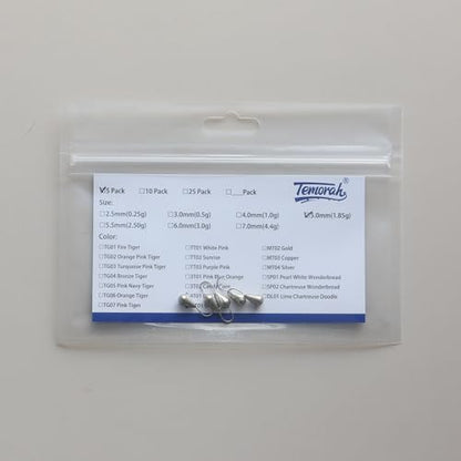 5 Pieces 3.0-6.0mm Teardrop Tungsten Ice Jig - color: MT01 Unpainted, size: TIJ02 3MM 5PCS