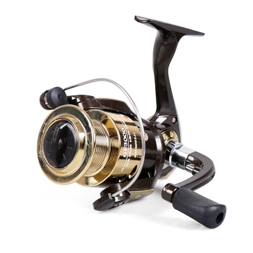 Spinning Fishing Reel for Freshwater Saltwater Fishing, Anti-Reverse with Front-Adjustable Drag - style: Gf1000 ( 3 Ball Bearings)