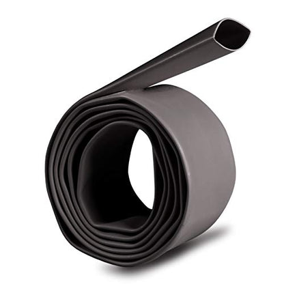 1/2 inch (Diameter) 3:1 Waterproof Heat Shrink Tubing Kit, Large Marine Dual Wall Adhesive Shrinkable Wire Wrap Tube, Insulation Sealing Wear-Resistant Cable Protector by YUKSY (4ft, Black) - size: 1/2" (4ft, Black)