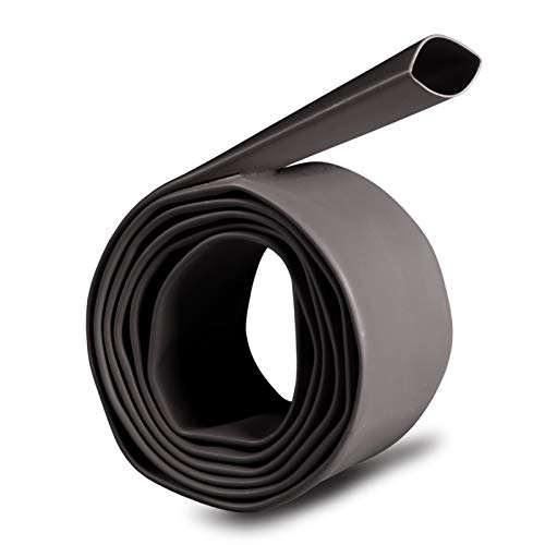 1.5 inch (Diameter) 3:1 Waterproof Heat Shrink Tubing Kit, Large Marine Dual Wall Adhesive Shrinkable Wire Wrap Tube, Insulation Sealing Wear-Resistant Cable Protector by YUKSY (4ft, Black) - size: 1.5" (4ft, Black)