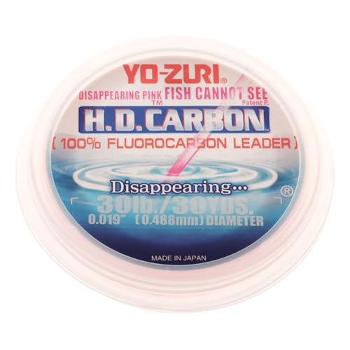 Yo-Zuri H.D. Fluorocarbon 30-Yard Leader Line - color: Pink, size: 30-Pound Test