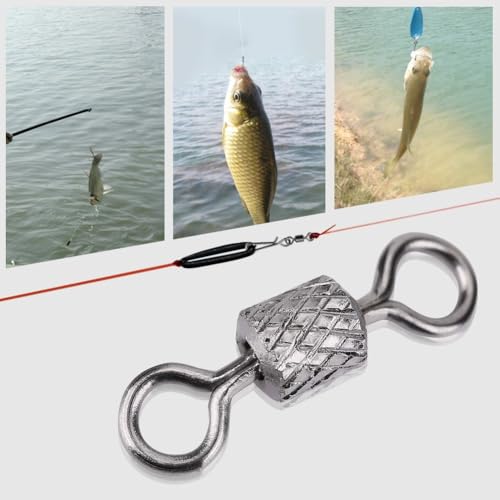 Fishing Barrel Swivels 100 Pcs – High Strength Copper Rotating Connectors for Saltwater Fishing, Barrel Rig Tackle for Hooks, Leaders and Lures - size: 2#