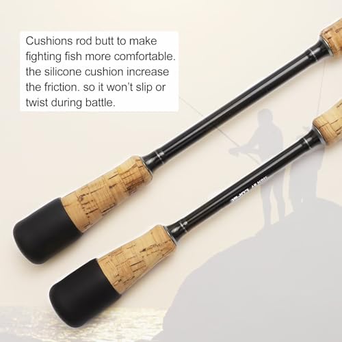 Dovesun Fishing Rod Butt Cushion Fishing Rod Seat Cushions Fishing Rod Protector Fishing Rod Butt Cap End Fishing Rod Holders Small(1.22in) Black 4pcs - color: 4PCS-Fit for 1.02"-1.18"(26mm-30mm) Rod Butt
