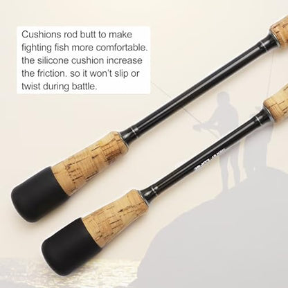 Dovesun Fishing Rod Butt Cushion Fishing Rod Seat Cushions Fishing Rod Protector Fishing Rod Butt Cap End Fishing Rod Holders Small(1.22in) Black 4pcs - color: 4PCS-Fit for 1.02"-1.18"(26mm-30mm) Rod Butt