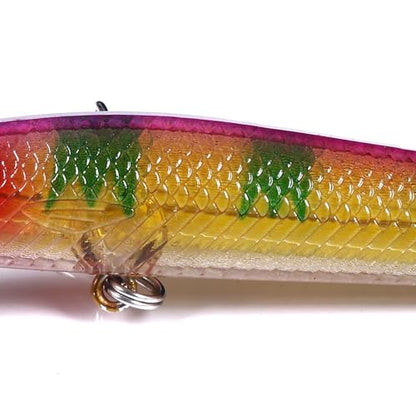 Fishing Lures Kit Minnow Popper Crank Baits Freshwater Bass Fishing Baits Set - color: DYP15PCSA