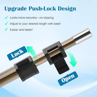 Cyfie Retractable Fishing Gaff, 4.8/6.6/7.8/9.4/16.4ft Telescopic Fishing Gaff with 8mm Screw, Capable for Fish Gig Spear Harpoon Hook, Ice and Saltwater Fishing Gaff Pole for Hunting Fish Frog Mole - color: Aluminum Alloy + 7.8 Feet Extending Pole