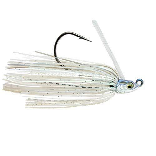 6th Sense – Divine Swim Jig – Bass Fishing – Dock Skipping Swim Jig – Keel-Weighted Belly – Cover Deflecting Design - color: Pro Blue Shad, size: 3/8oz.