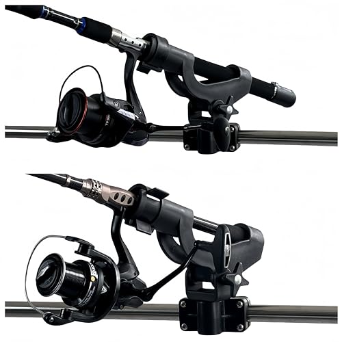 HiUmi Adjustable Rotatable Plastic Fishing Rod 3 Mount Rack Holder Bracket Boat Canoeing Rowing Mount Kit Kayak Side Rod Holder - color: RH50-4Pack