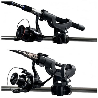 HiUmi Adjustable Rotatable Plastic Fishing Rod 3 Mount Rack Holder Bracket Boat Canoeing Rowing Mount Kit Kayak Side Rod Holder - color: RH50-4Pack