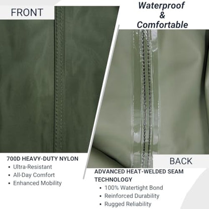 Savvycraft Chest Fishing Waders with Boots 700D Waterproof for Men & Women - size: M10/W12