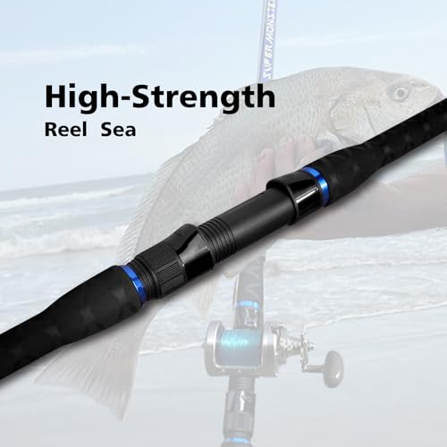 Fiblink Surf Spinning Fishing Rod Carbon Fiber Travel Fishing Rod(9-Feet &11-Feet & 12-Feet & 13-Feet & 15-Feet) - style: 3 Pc - 11' -Cast