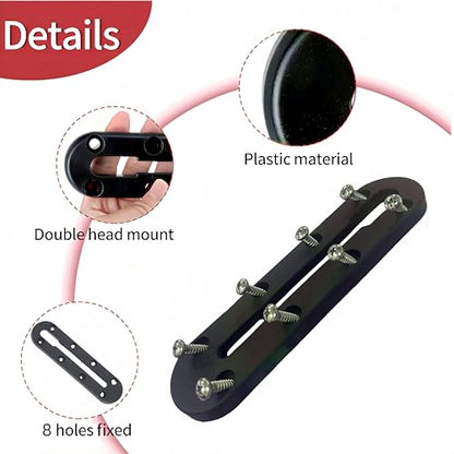 Kayak Track Kayak Low Profile Track,Kayak Rail,Kayak Accessories Mount Track,Kayak Gear Track for Fishing Rod Holder,Kayak Rail Track for Paddle Holders Fish Finder,Cup Holder,Anchor Cleats - size: 7inch2pcs